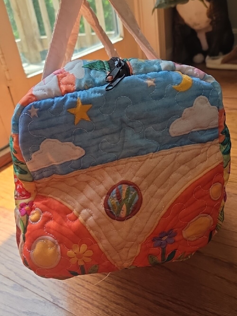 Stay Wild Quilted Multicolor Travel Duffel Bag - Picture 2 of 5